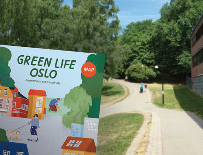 오슬로의 녹색 수도맵