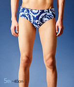 5th -40cm 
시원한 색과 고전적인 패턴이 조화로운 삼각 수영복 가격미정 베르사체 제품.