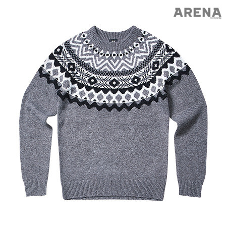 담담한 색으로 풀어낸 페어 아일 무늬 스웨터 가격미정 H&M 제품. 
