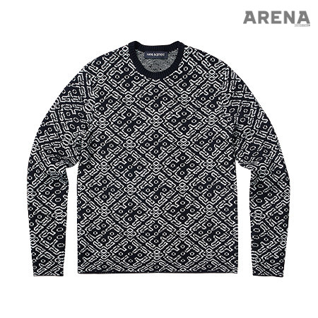 기하학적인 무늬로 복고 매력을 살린 스웨터 1백19만원 닐 바렛 제품. 