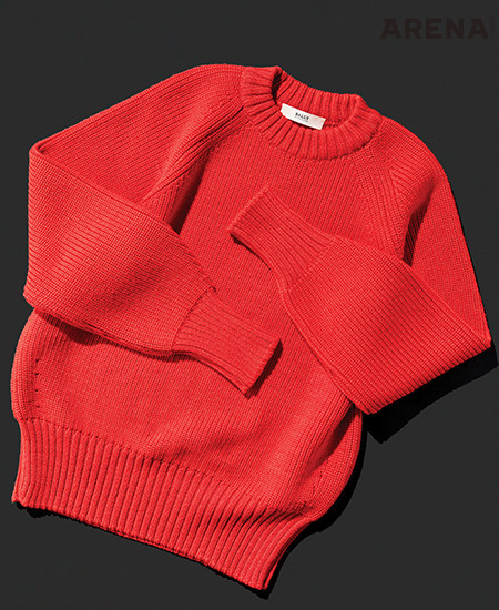 5 단정한 디자인의 도톰한 빨간색 스웨터 가격미정 발리 제품.