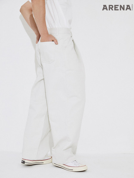 흰색 와이드 팬츠 가격미정 유스 by 비이커 제품. 