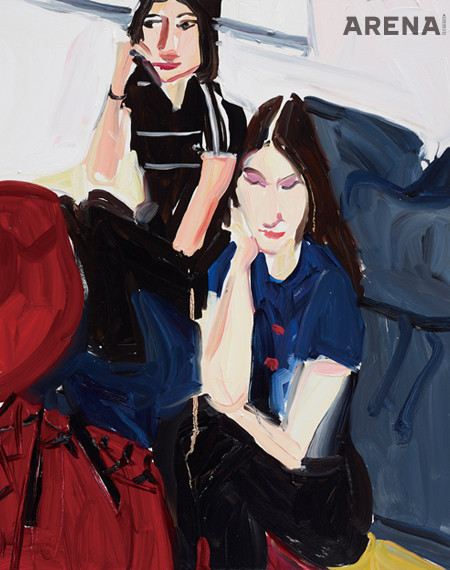 ‘Carlotta and Esme’ 2020, Detail Oil on Board, 50.8×40.5cm. ⓒ Chantal Joffe Courtesy
the artist and Victoria Miro