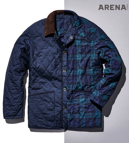 겨울을 대표하는 타탄체크와 퀼팅 기법을 사이좋게 반씩 담은 재킷. 51만9천원 폴로 랄프 로렌 제품.