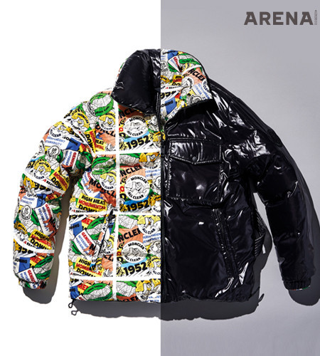 눈이 즐거운 키치한 만화적 패턴이 가득한 다운 재킷. 반대편은 새카만 겨울밤처럼 차분하다. 가격미정 2 몽클레르 1952 제품.